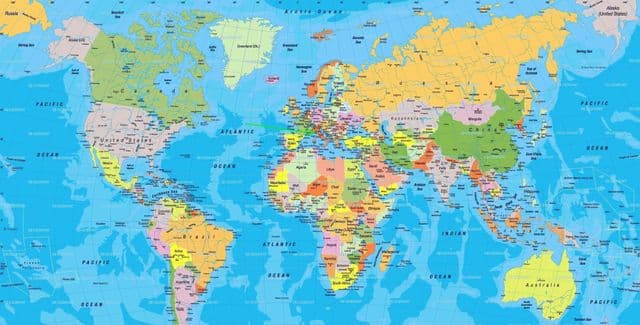 Localização de Mônaco no mapa mundial